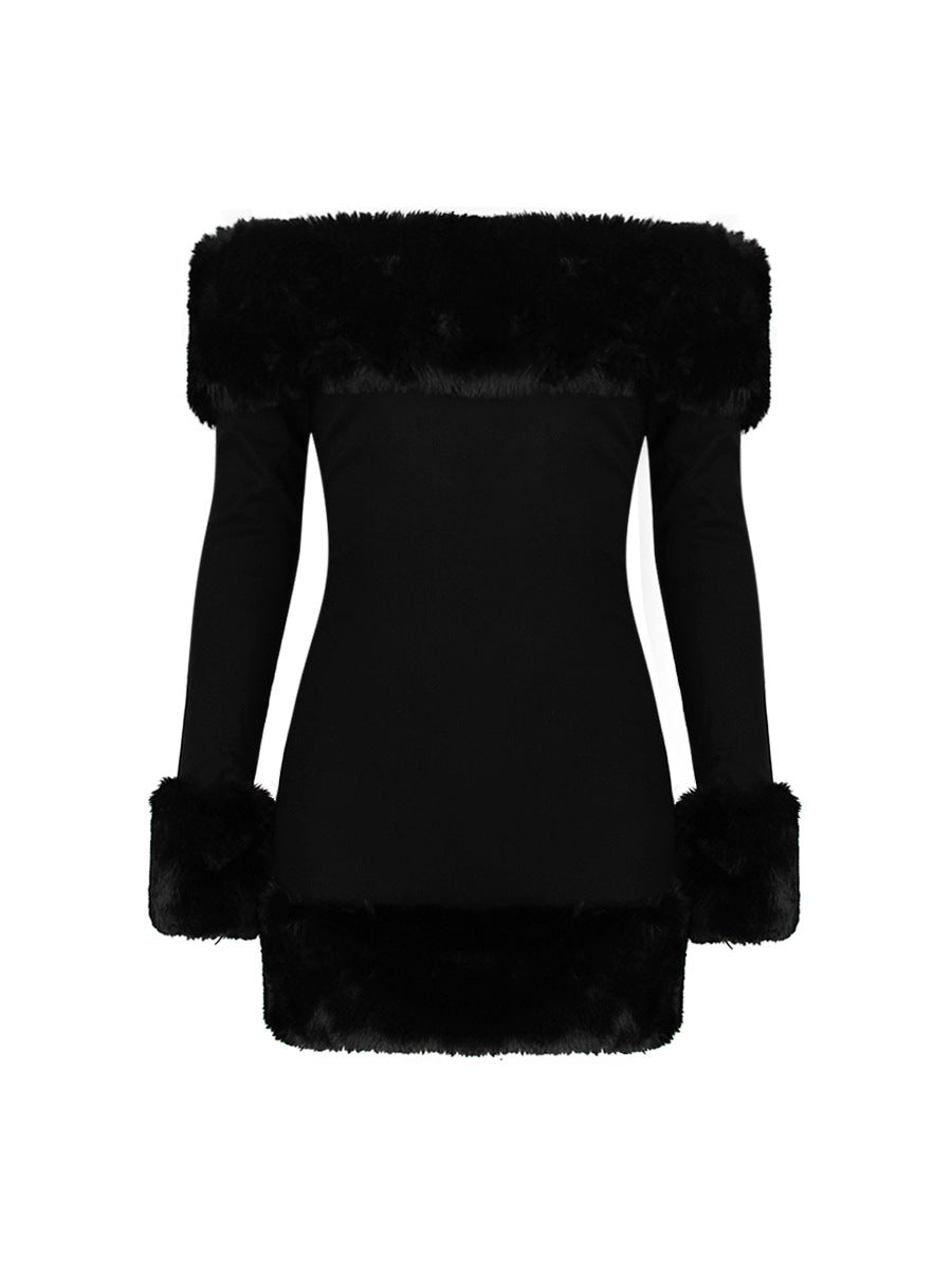 Vestido · Vestido Plush Hombro Descubierto