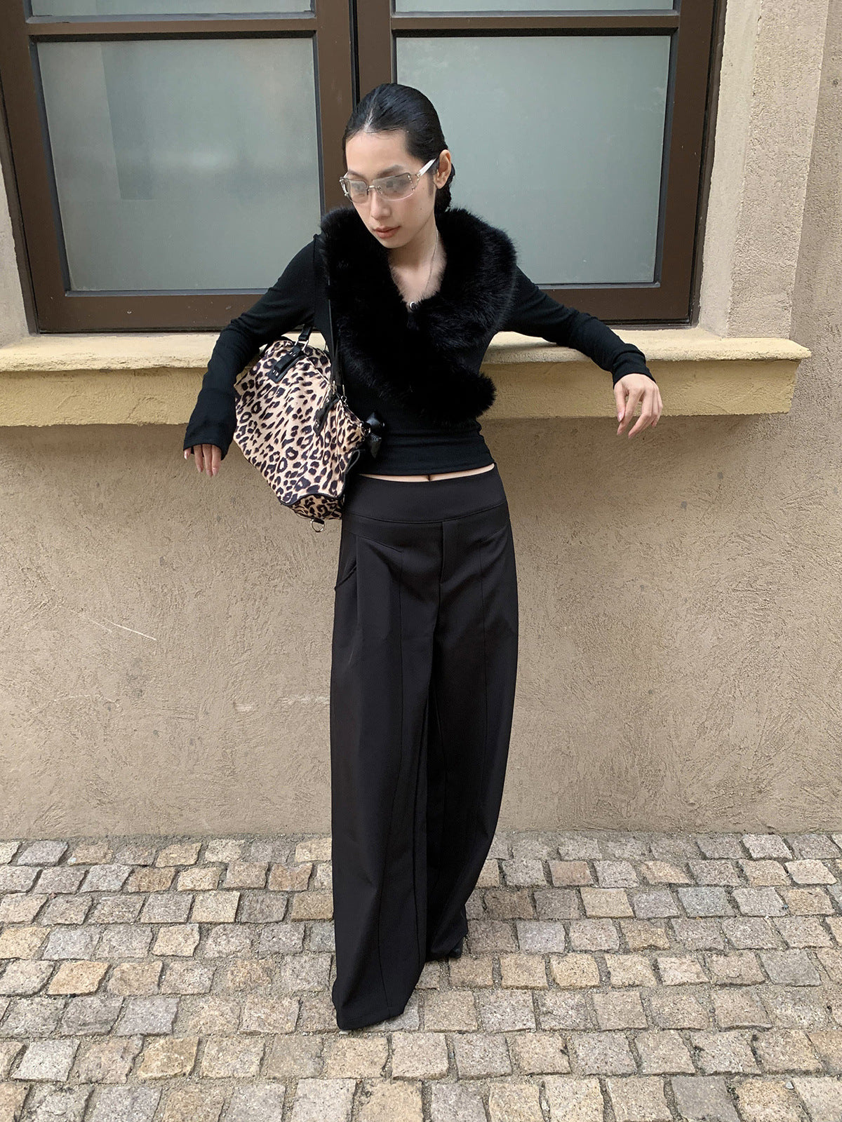 Pantalón · Pantalón Palazzo Plisado