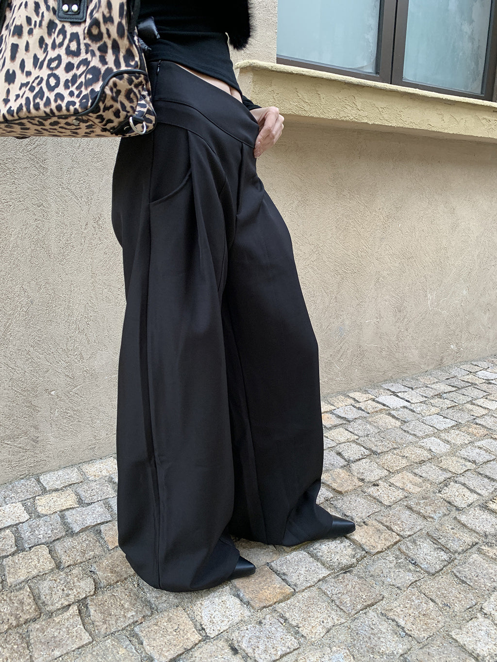Pantalón · Pantalón Palazzo Plisado